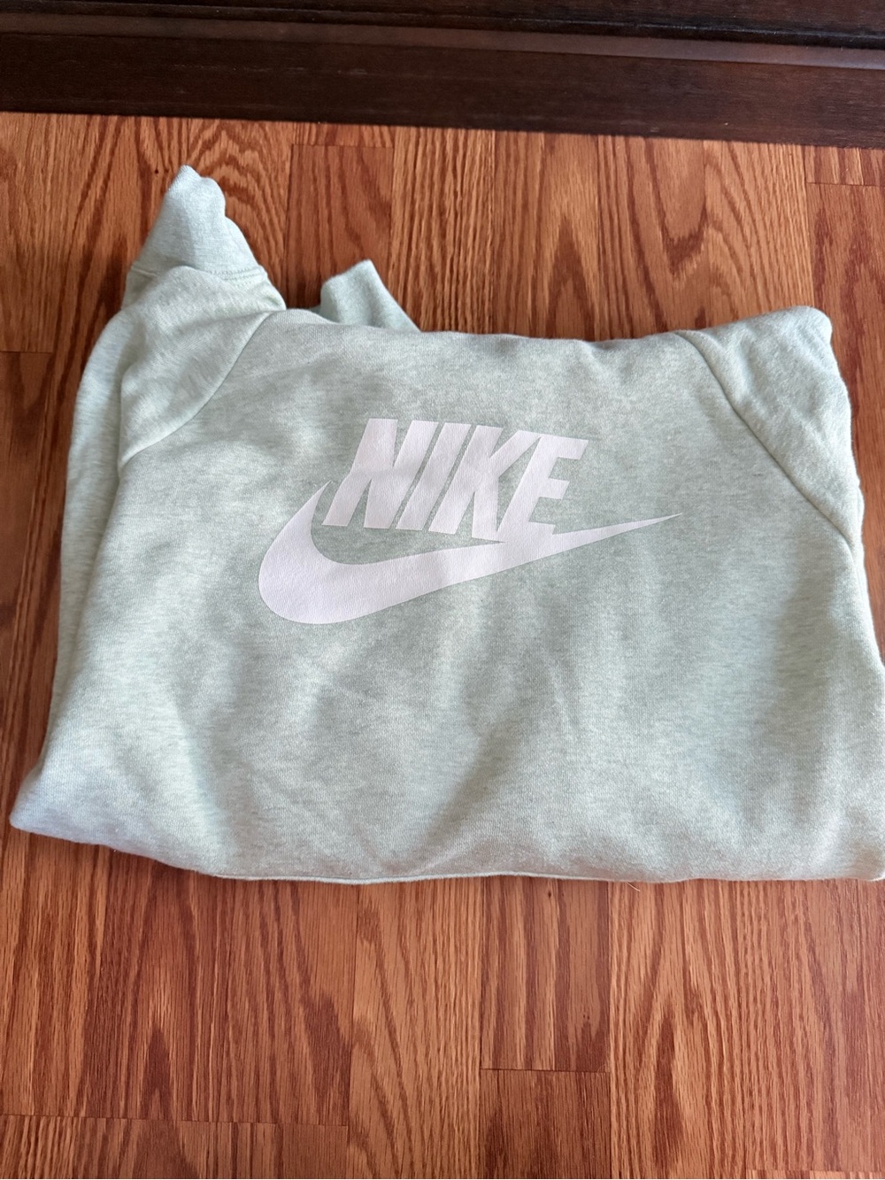 Nike Mint Green Pullover Hoodie with White Swoosh